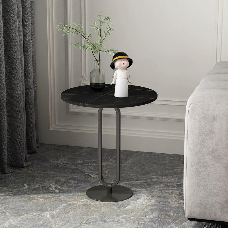 대리석 소파사이드테이블 간이 원형 코너 보조 미니테이블 미니탁자 협탁 북유럽 엔틱 - 상품 이미지
