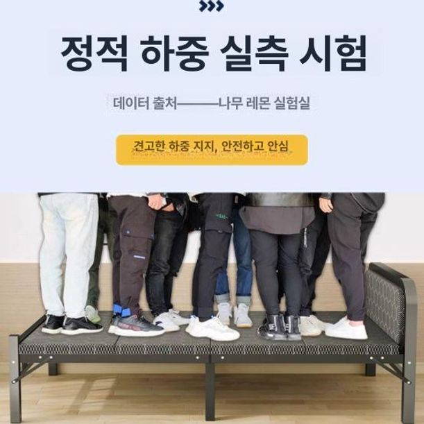 자취방 원룸 싱글 1인용 베드 수납형 조립식 낮잠용 공간절약 접이식침대 - 상세 이미지 2