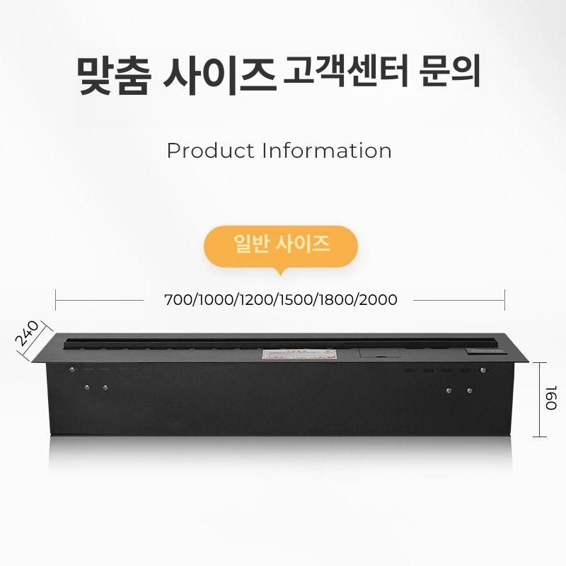수증기 벽난로 조명 인테리어 시뮬레이션 가습 분무 거실 펜션 가짜불 화염 감성 실내 - 상세 이미지 3