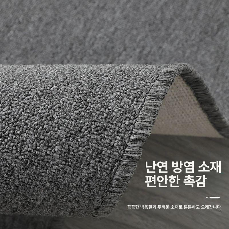 카펫 대형러그 바닥매트 원형 사계절 호텔용 퍼러그 플러시 라운드 빈티지 장모 - 상세 이미지 3