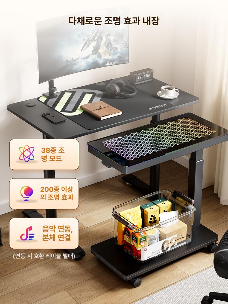 거치대 본체선반 정리 바퀴 브래킷 컴퓨터본체받침대 프린터 수납 브라켓 스탠드 - 상세 이미지 2
