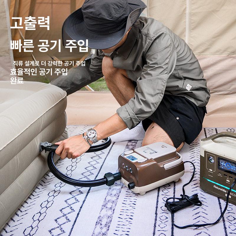 전동 에어펌프 캠핑 공기펌프 보트 에어텐트 전기 충전 단일 - 상세 이미지 3
