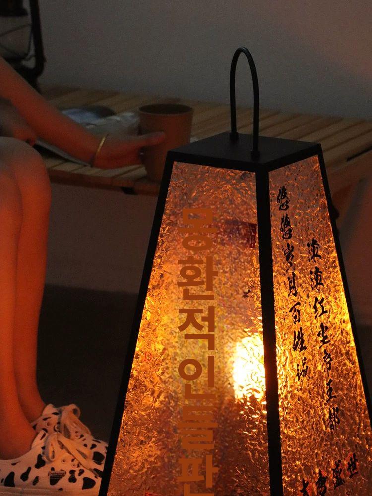 무선 스탠드 충전식 이자카야 모던 램프 라이트 인테리어 야외 - 상세 이미지 3