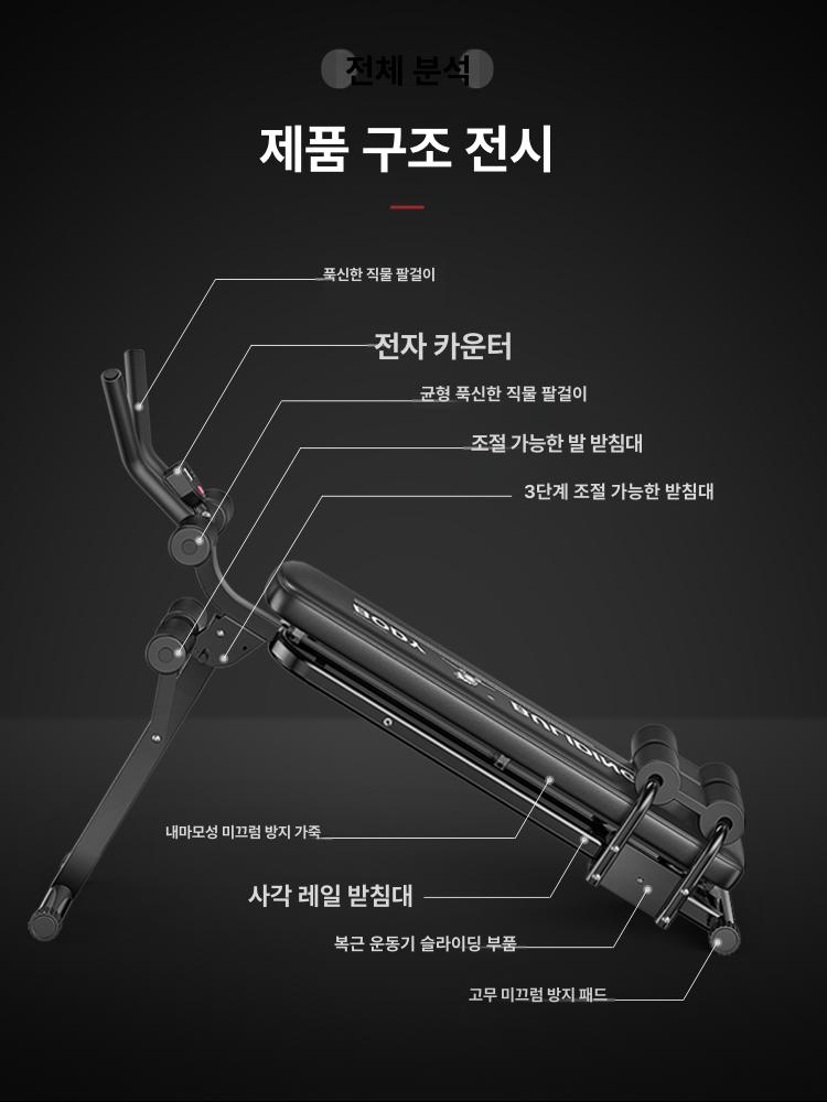 코어강화 복근운동기계 슬라이드 홈트 운동기구 플랭크 복부 피트니스 코어근력 - 상세 이미지 3