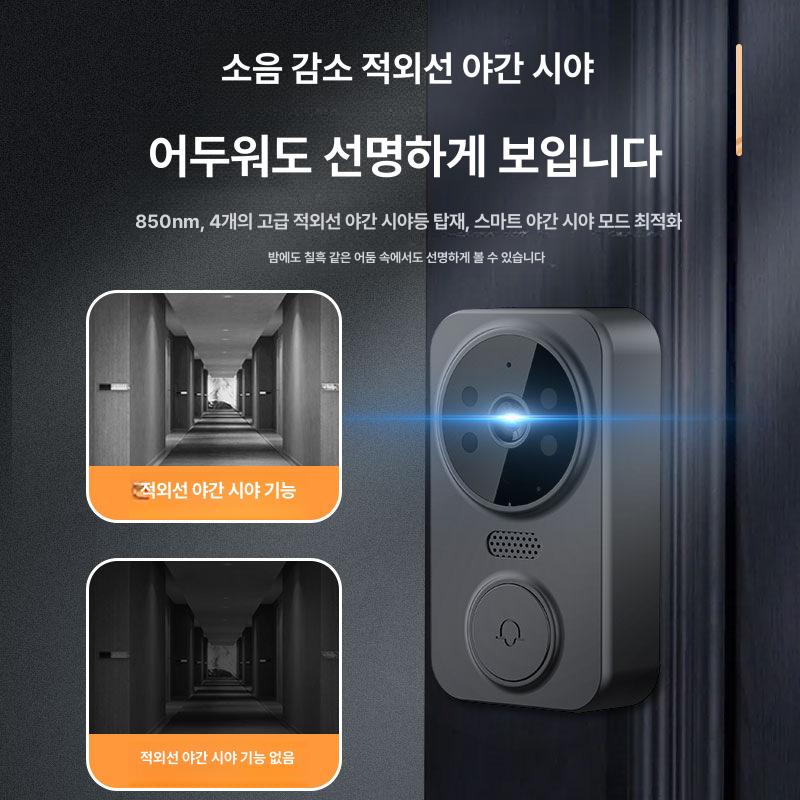 비디오폰 인터폰 주택 양방향 교체 도어벨 대화 도어카메라 무선초인종 디스플레이 - 상세 이미지 3