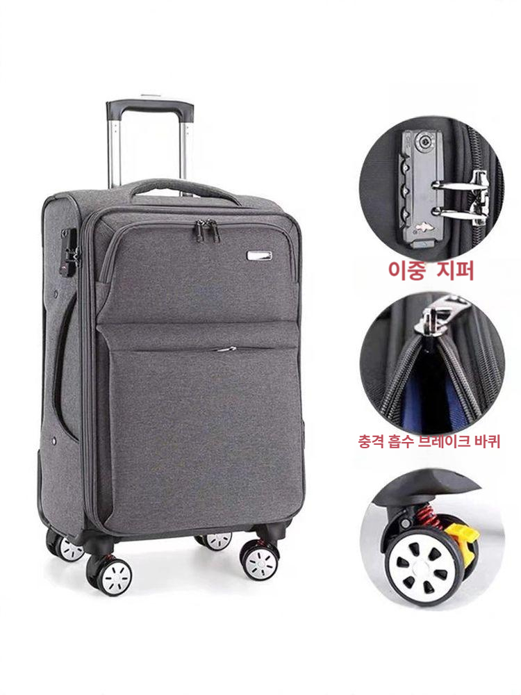 옥스포드천 소프트캐리어 기내용 트롤리 여행가방 여행용 천캐리어 출장용 수하물가방 - 상세 이미지 2