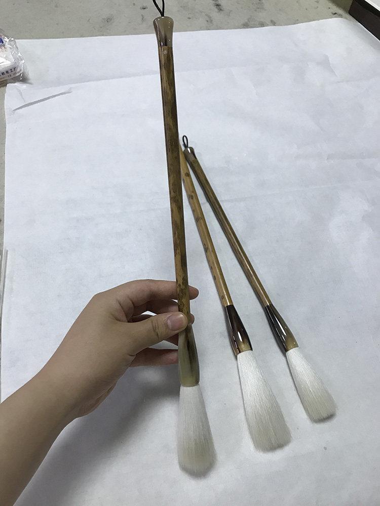 대형 곰털 서예붓 대붓 양털 행사 족제비털 늑대털 특대 낭모 퍼포먼스 캘리그라피 - 상세 이미지 3