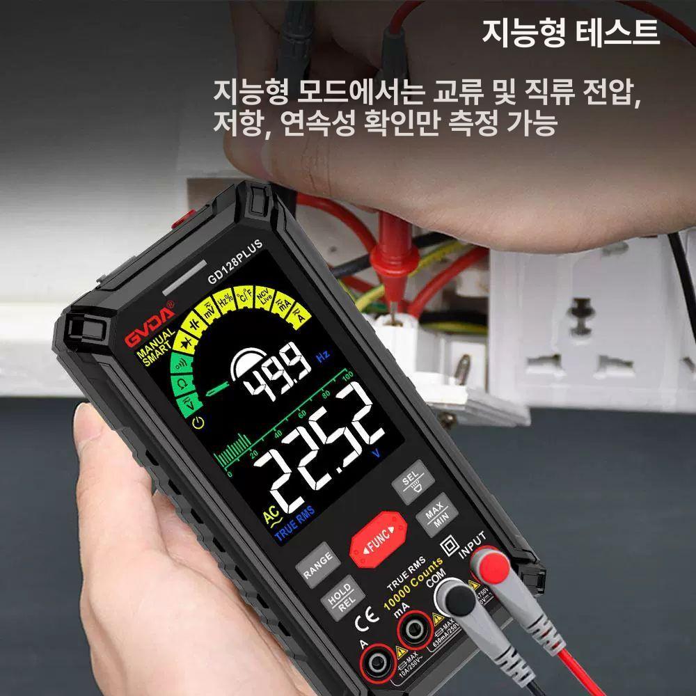 충전 멀티테스터기 디지털 전압 클램프 오토 비접촉식 측정기 멀티미터 저항 테스트기 - 상세 이미지 3