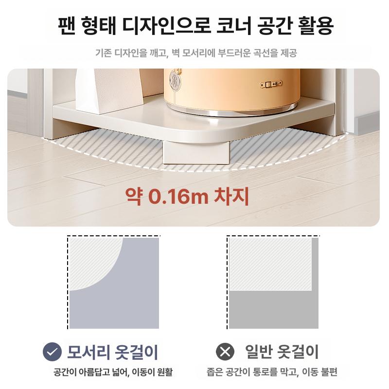 수납공간 모서리선반 진열대 진열장 수납장 활용 우드선반 수납대 정리 코너선반 - 상세 이미지 4