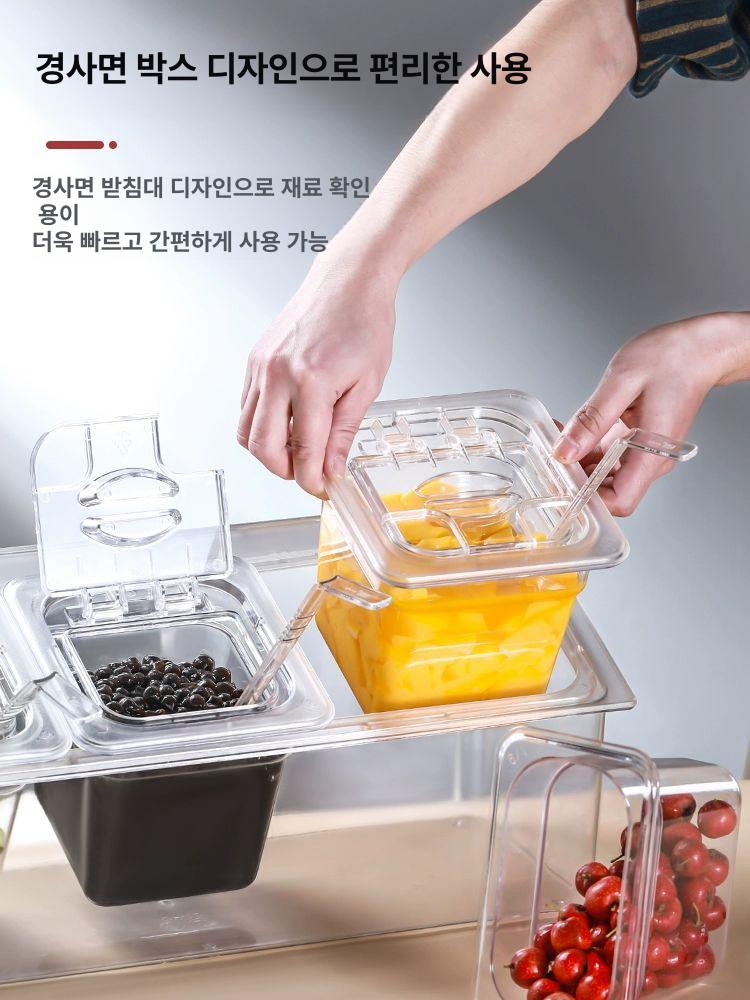업소용 셀프바 토핑 탁상형 샐러드바 사이즈 맞춤 냉장고 탁상용 색상 기본 영업용 - 상세 이미지 3