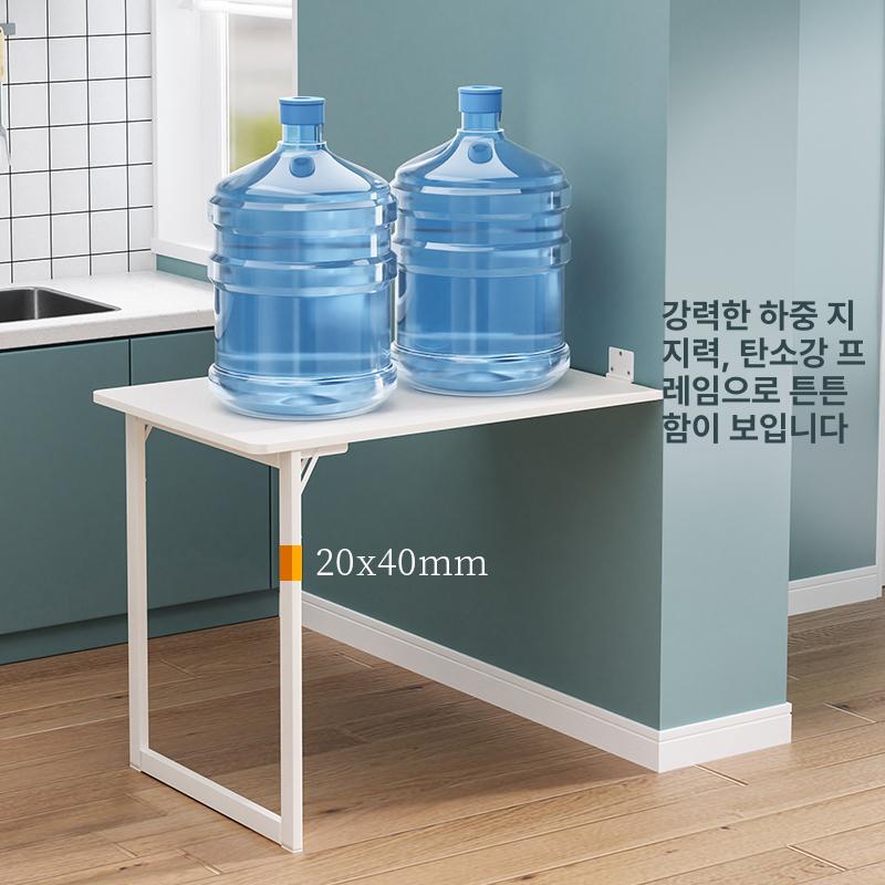 탁자 확장형식탁 거실 벽걸이테이블 가정용 공간절약 변형 폴딩테이블 벽고정 - 상세 이미지 4