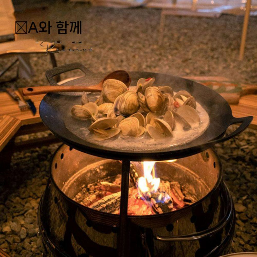 만능 전골팬 알루미늄 테라스 구이팬 그리들 볶음 불판 - 상세 이미지 2