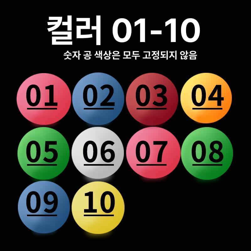 번호적힌 추첨공 복불복 경품뽑기 로또볼 랜덤 행운의 행사 숫자 상자 케이스 이미지 6