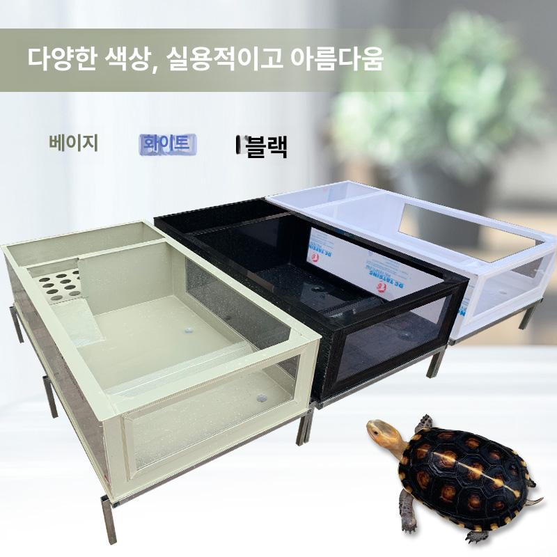 반수생 거북이수조 플라스틱 초대형 상자 아크릴 수영장 사각 탱크 분리 사육 축양장 - 상세 이미지 2