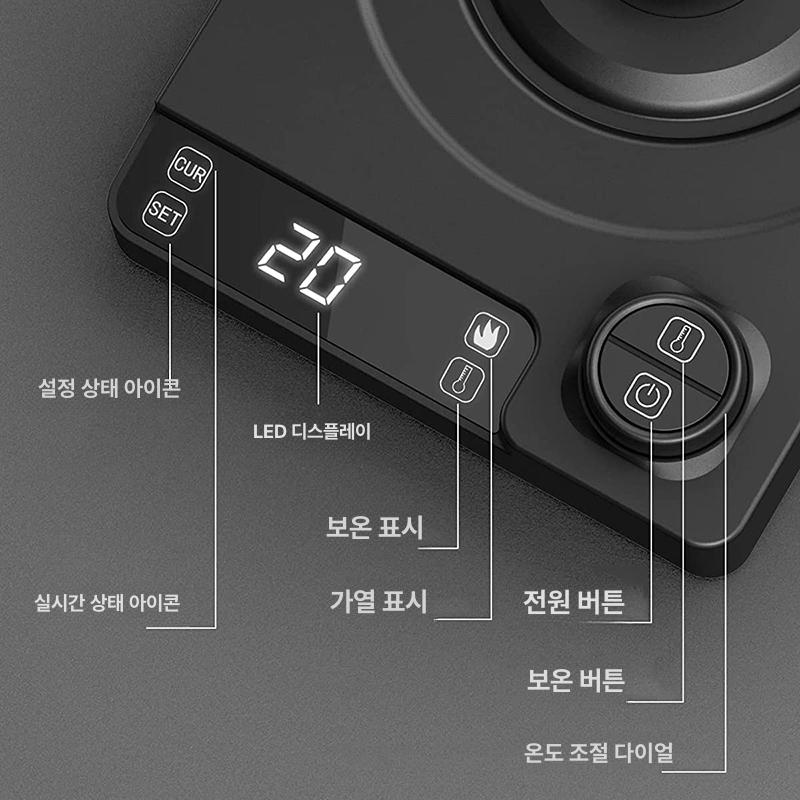 핸드드립포트 드립커피주전자 고품질 손잡이 브루잉 홈카페 칼리타 - 상세 이미지 5
