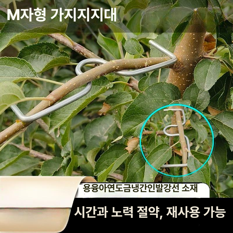 사과나무 줄기 고정기 클립 대추나무 개량형 지지대 상부 개선 가지유인기 과수원 - 상세 이미지 2