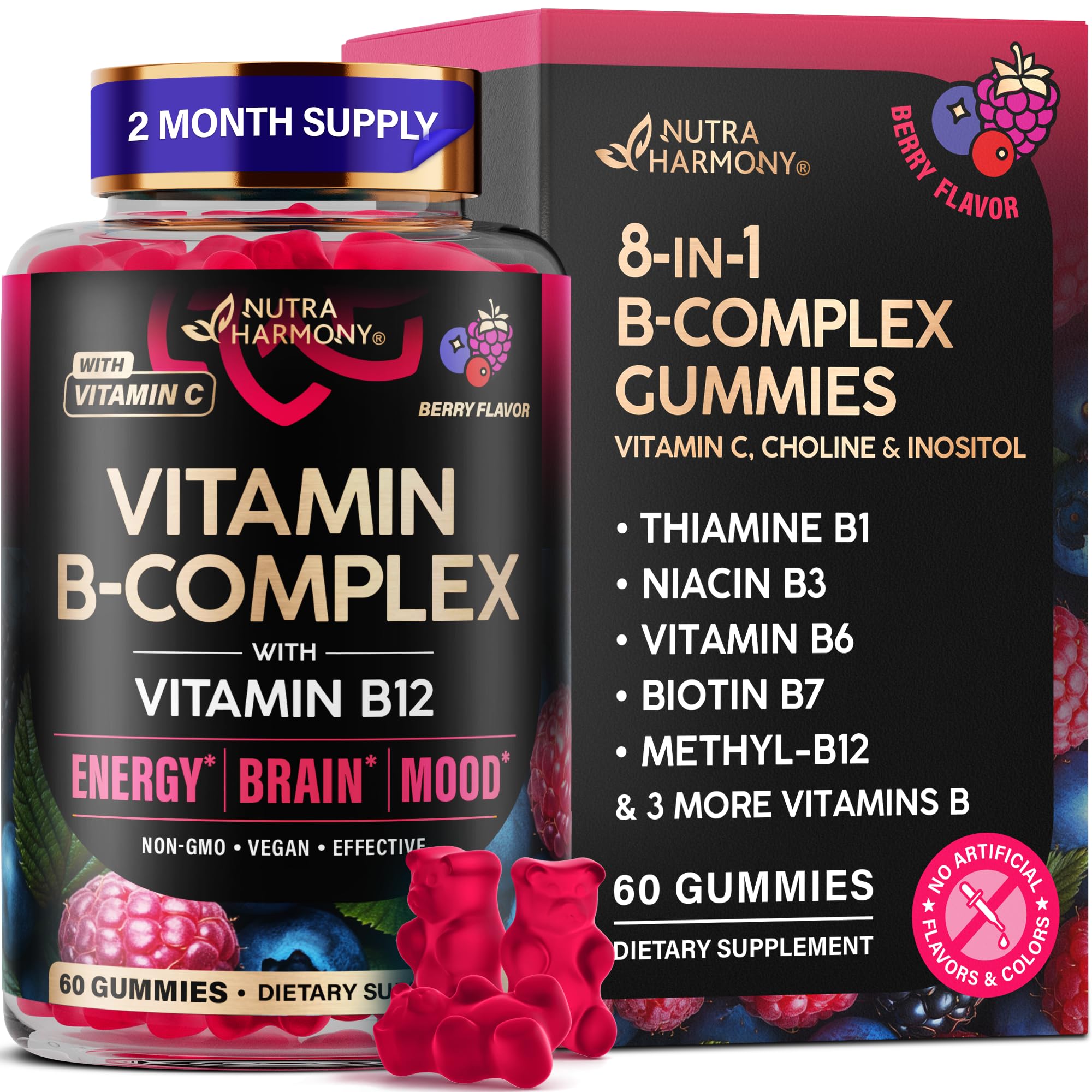 비타민B비오틴 500mg 젤리 구미 B1 B3 B5 B6 B7 B12 C - 상품 이미지