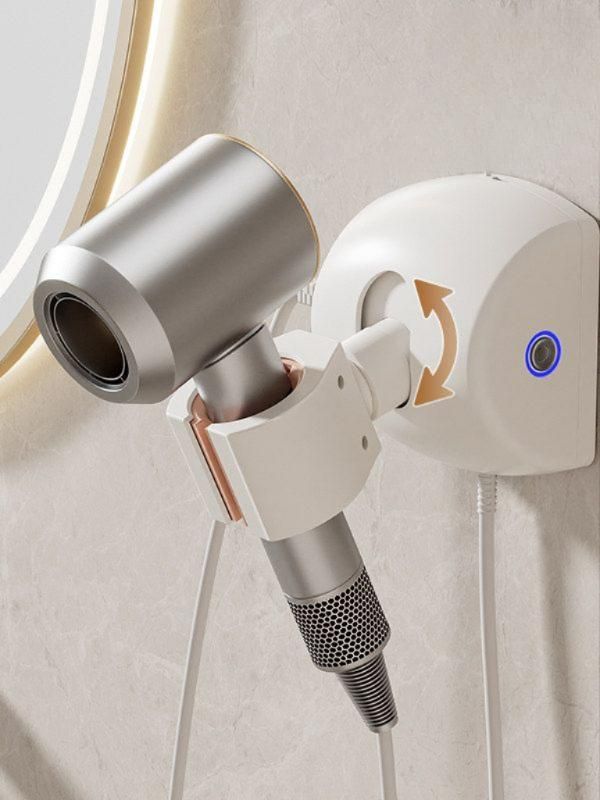 선반 헤어드라이기 핸즈프리 다기능 자동회전 고정형 홀더 걸이 가정용 높이 - 상세 이미지 2