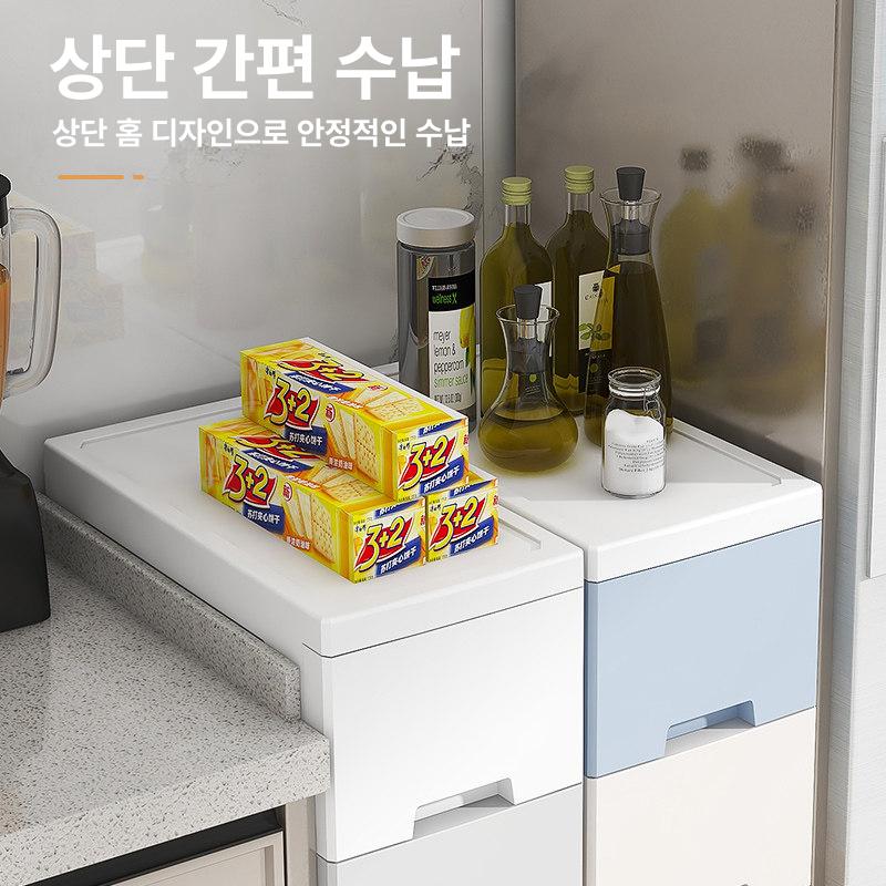 서랍 틈새서랍장300 6단 플라스틱 속옷장 밀폐형 오스카 - 상세 이미지 4