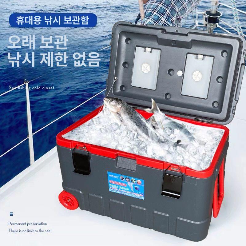 보냉가방 대형아이스박스 낚시용 아이스쿨러 보냉백 바퀴형 차량용 캠핑용 보냉박스 - 상세 이미지 3