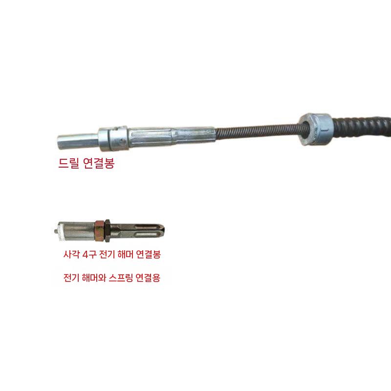 배관 하수구뚫기 체인 쇠사슬 와이어 부속 플렉스 막힘 화장실 수도관 청소장비 부품 - 상세 이미지 3