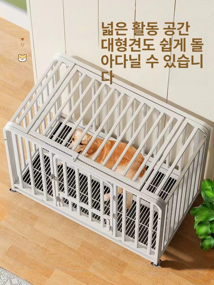 접이식 사육장 격리 애완견 케이지 야외 휀스 울타리망 대형견울타리 개집 펜스 - 상세 이미지 3