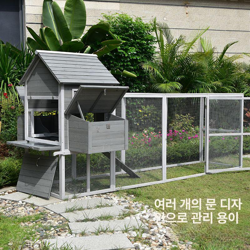 조립식 닭장 대형 케이지 철망 높이 폭 병아리 토끼 새장 우리 귀농 농장 가금류 - 상세 이미지 3