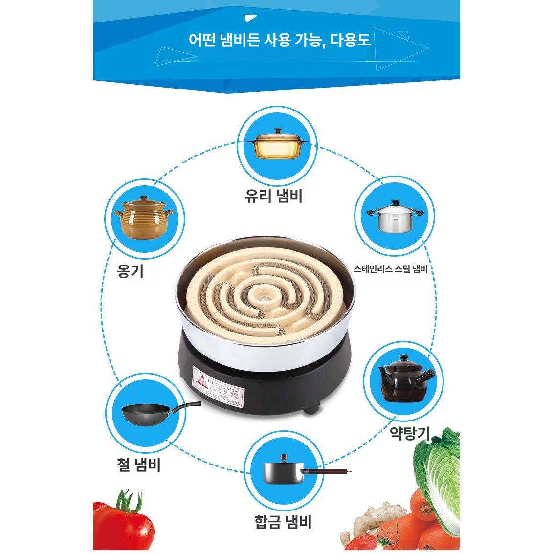 스토브 전기곤로 실험용 히터 열판 미니핫플레이트 커피 원형 버너 실험실 가열기 - 상세 이미지 5