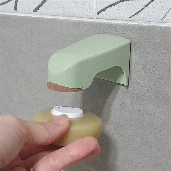 벽걸이 자석 비누 걸이 무타공 부착식 비누 홀더 물빠짐 욕실 - 상품 이미지