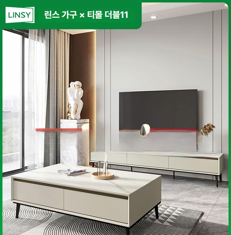 선반형 작은거실장 조립 안방 티비다이 북유럽 티브이 오픈 원룸용 다용도 문없는 - 상세 이미지 2