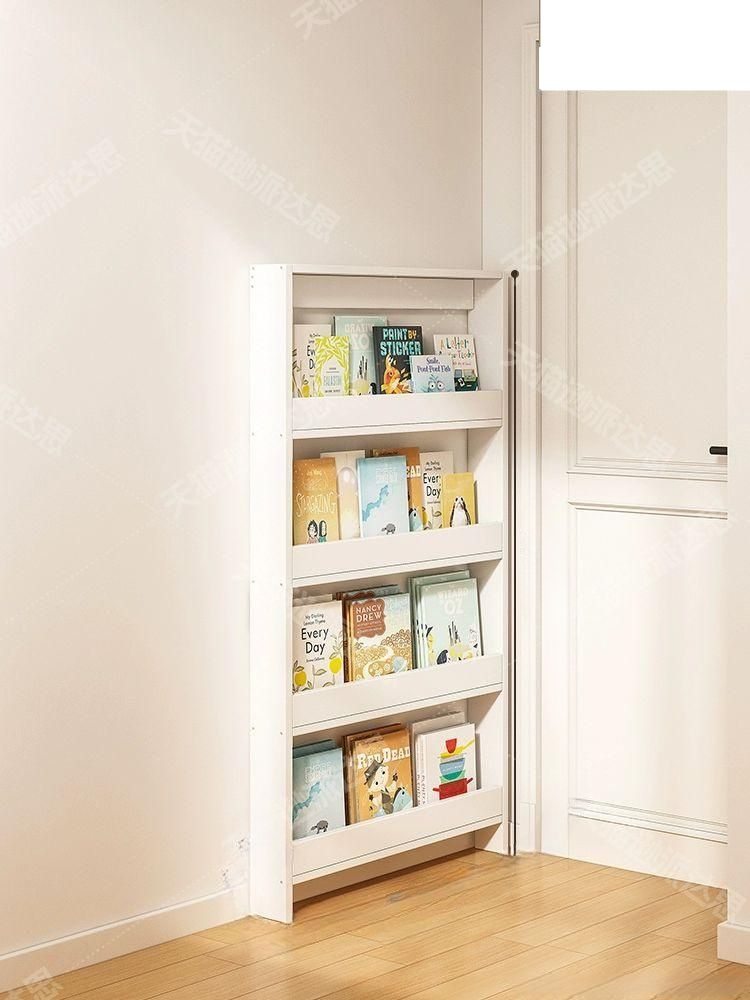 좁은 주방 틈새수납장 베란다 문뒤 거실 침대옆 슬라이드 다용도수납장 틈새선반 - 상품 이미지