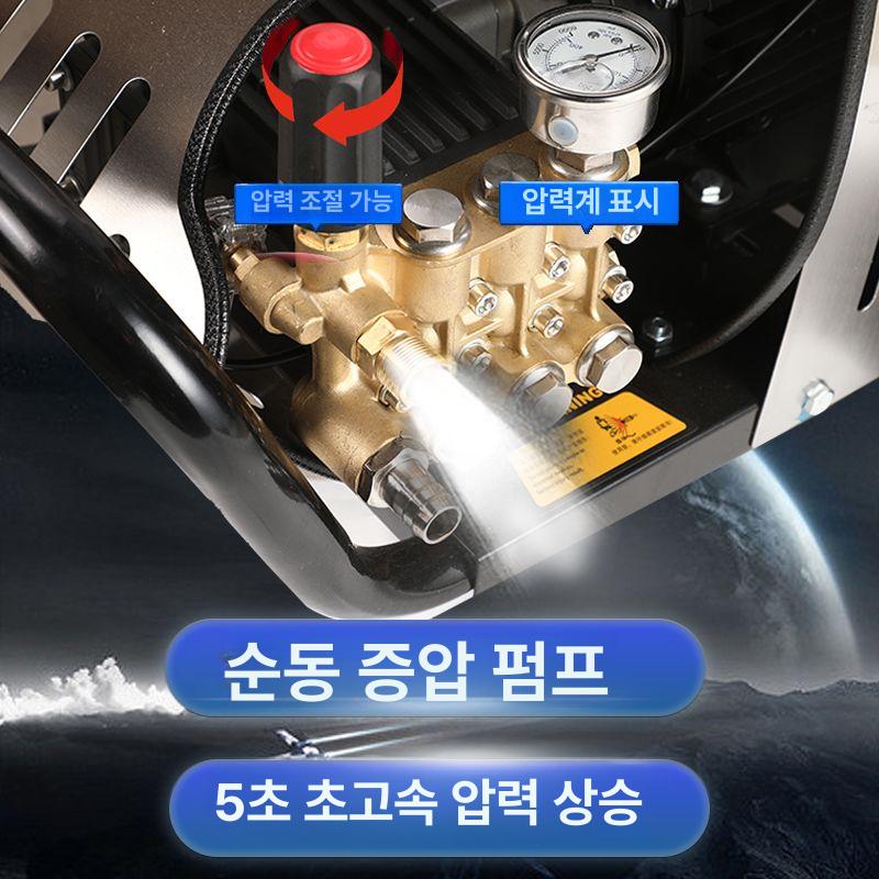 상업용 전기고압세척기 분사 워터건 청소 가정용 노즐 산업용 세차장 거품 고압세차기 - 상세 이미지 3