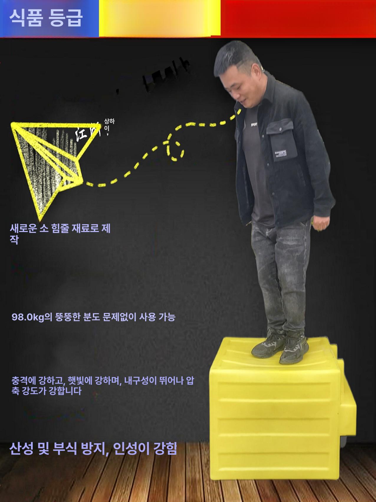 청수 워터탱크 저장통 물담기 캠핑용 차박 사각통 캠핑물통 개폐식 사각물탱크 - 상세 이미지 5