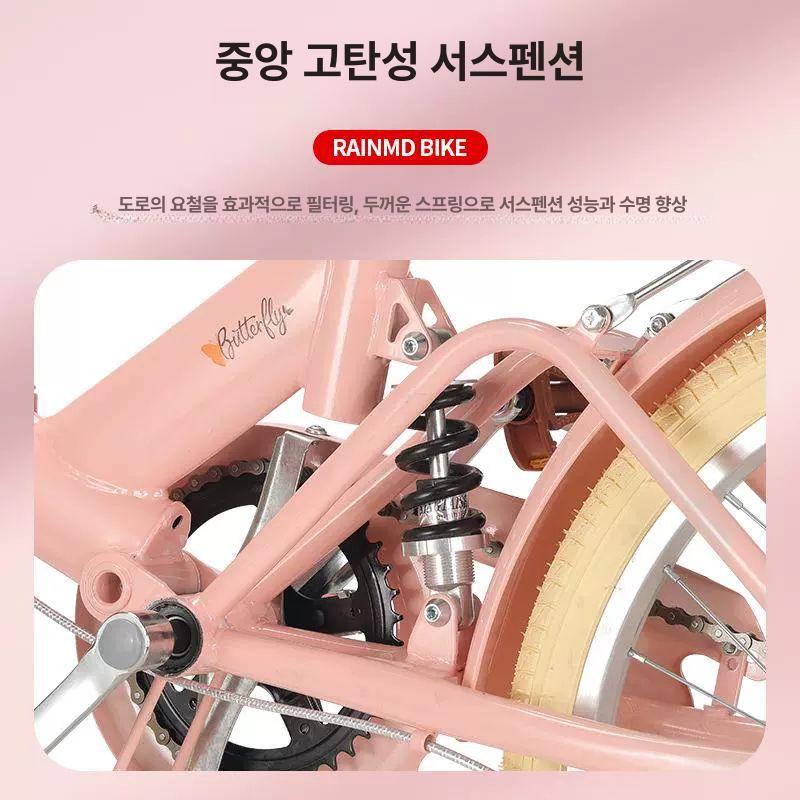 가성비 접는자전거 벨로 변속기 미니밸로 출퇴근용 브레이크 여성용 통근 남녀공용 - 상세 이미지 4