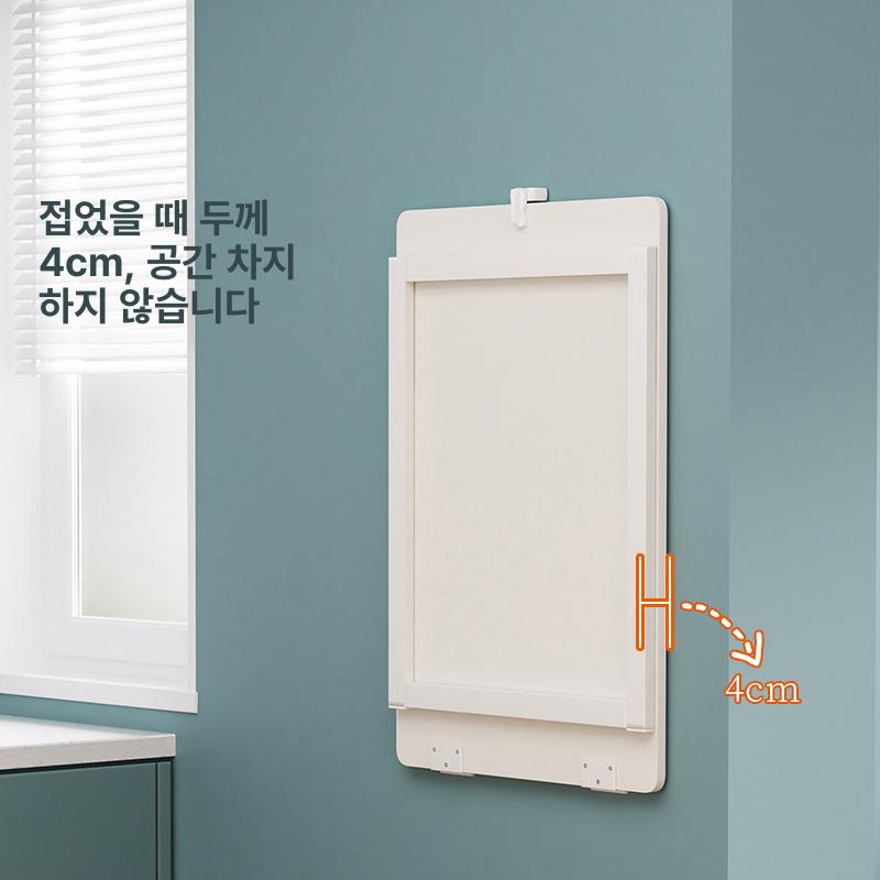 탁자 확장형식탁 거실 벽걸이테이블 가정용 공간절약 변형 폴딩테이블 벽고정 - 상세 이미지 2