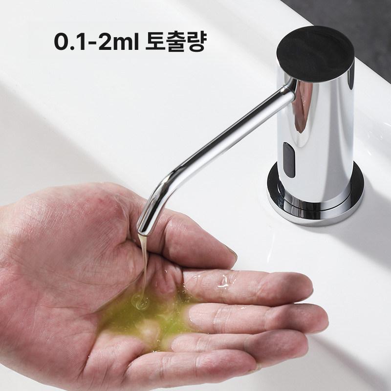 매립형 비누디스펜서 자동 호텔 비접촉 거품비누 배터리 핸드워시 욕실용 폼 손 - 상세 이미지 2