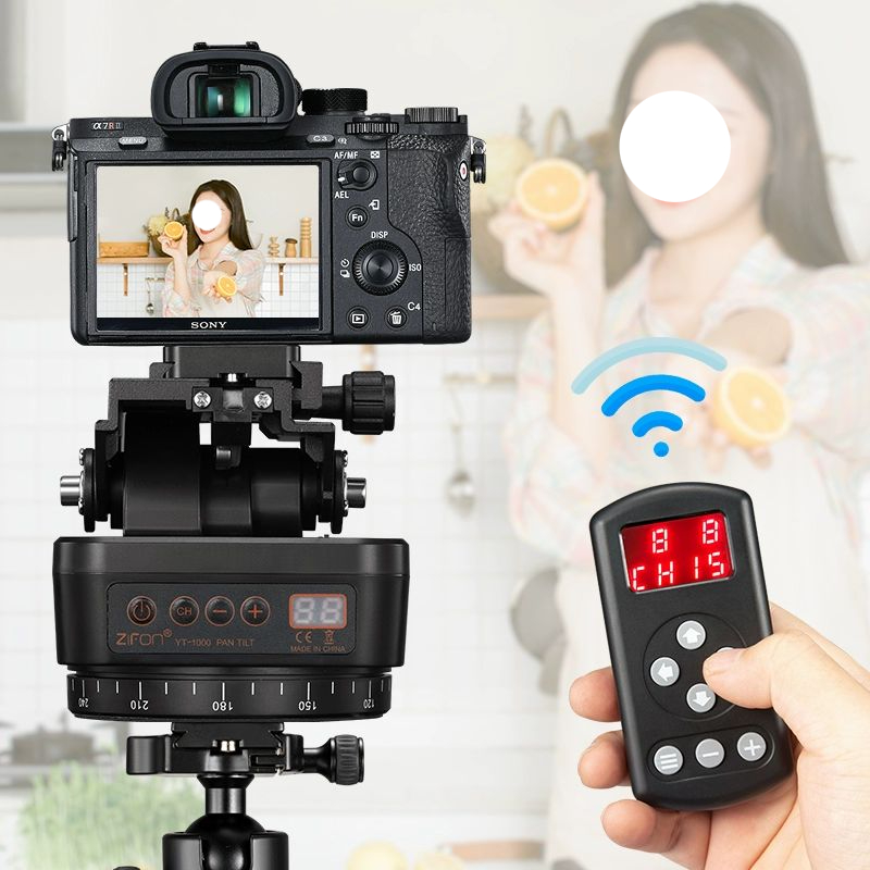 각도조절 거치대 팬틸트 회전 촬영 스탠드 플레이트 삼각대 받침대 브이로그 장비 - 상세 이미지 4