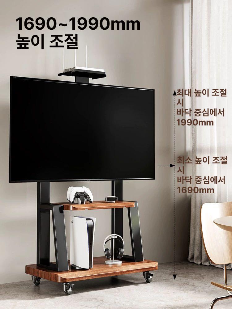 대형 티비거치대 받침대 브라켓 이젤형 티비스탠드 모니터 무빙스탠드 호환 회의실 - 상세 이미지 4