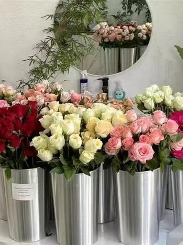 소형 꽃병 인테리어 장식용 소품 꽃꽂이 모던 사이즈 홀더 장식품 플라워 거실 빈티지 이미지 6