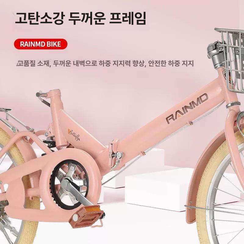 가성비 접는자전거 벨로 변속기 미니밸로 출퇴근용 브레이크 여성용 통근 남녀공용 - 상세 이미지 3