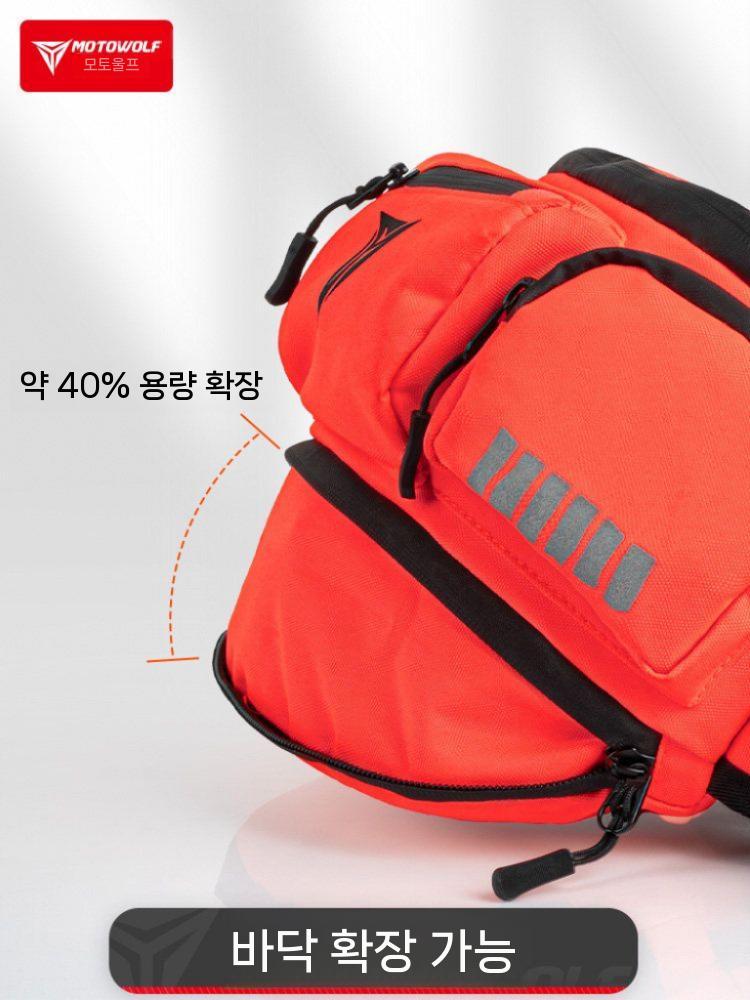 오토바이 웨이스트백 마그네틱 수납 캐주얼 패니 바이크 허벅지 허리가방 라이딩용 - 상세 이미지 2