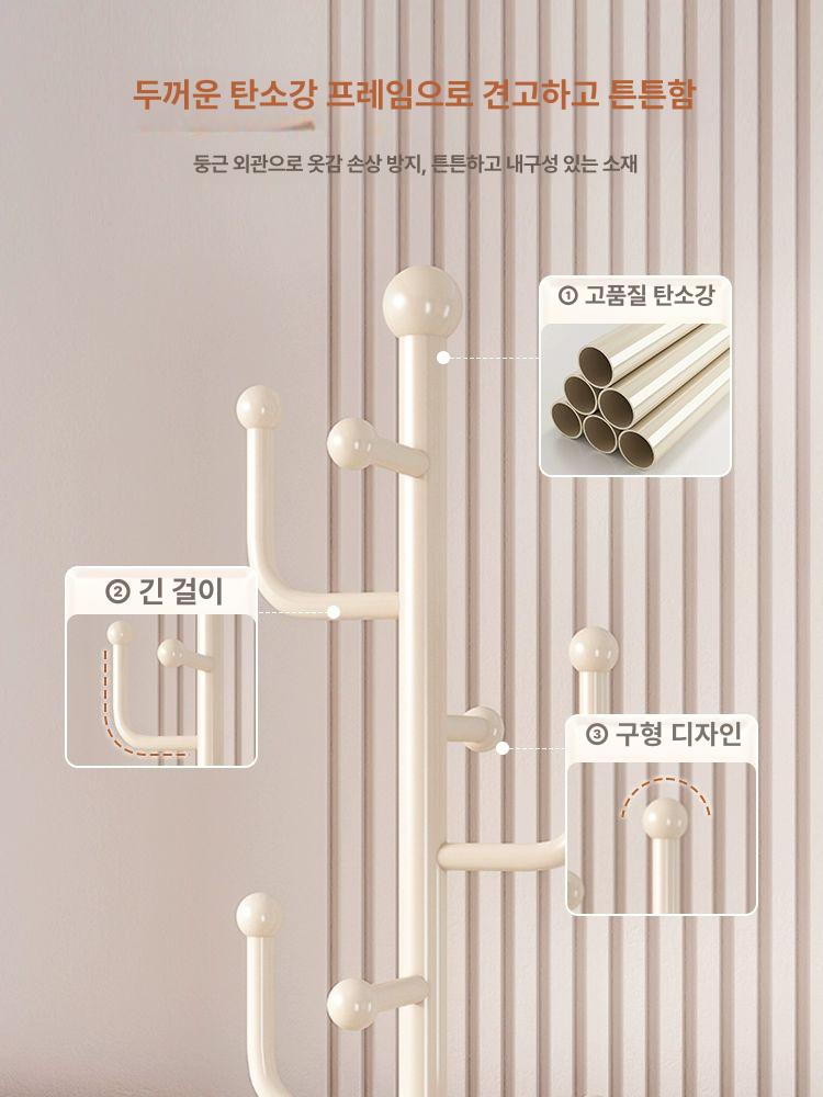 심플 기역자행거 침실 코트랙 받침대 디자인 베이스 수납 코너형 헹거 - 상세 이미지 5