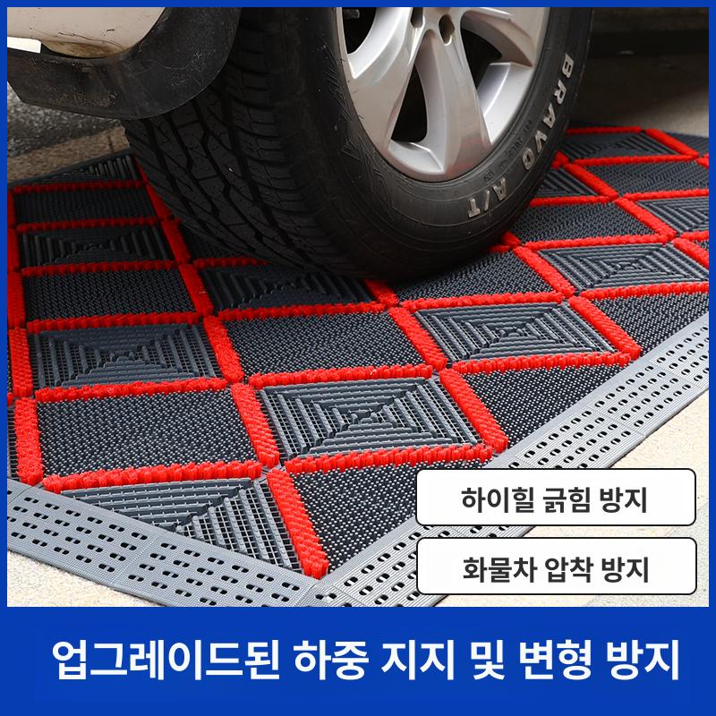 물빠짐 현관매트 출입구 미끄럼방지 깔판 흙털이 코일 외부 실외매트 바닥깔개 사무실 - 상세 이미지 3