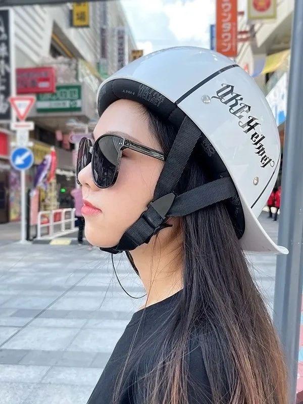 오토바이 반모 패션스냅백 통풍 클래식 여름용헬멧 패션헬멧 스냅백헬멧 소두핏 - 상세 이미지 2
