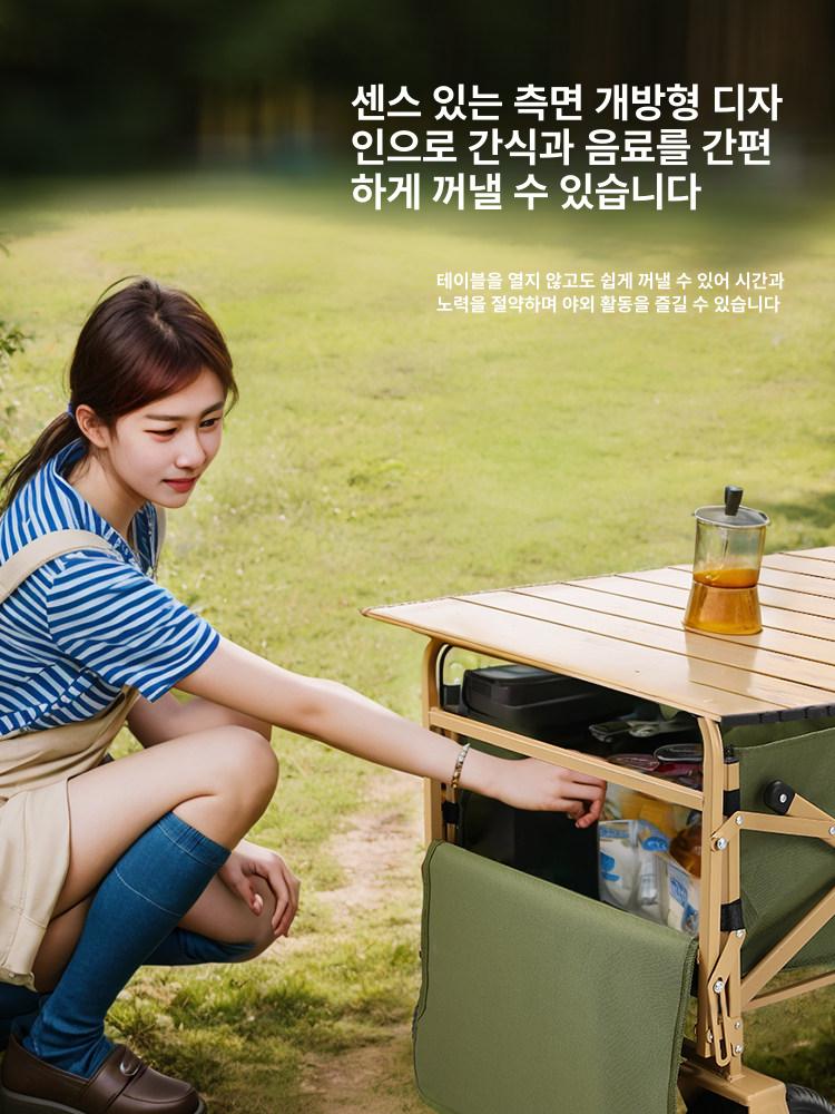 아웃도어 구루마 차박 손수레 짐수레 캠핑웨건 핸드카트 타이어 트롤리 운반용 - 상세 이미지 4