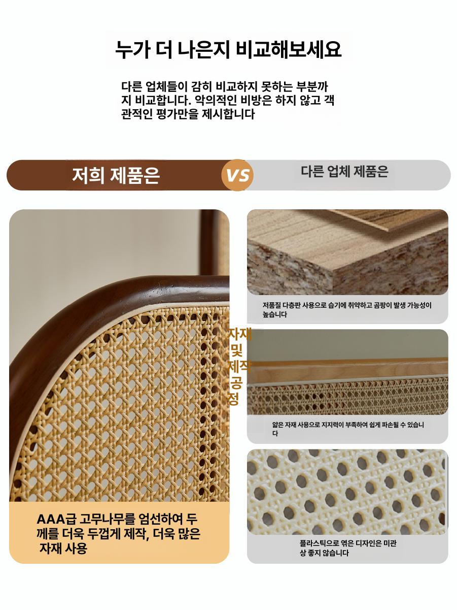 공간분리 라탄파티션 원룸 현관 가리개 병풍 칸막이 엔틱 나무 빈티지 우드파티션 - 상세 이미지 3