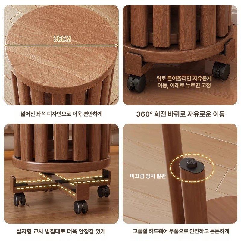 인테리어 원탁 원형테이블 테이블세트 라운드 원형식탁세트 체어 - 상세 이미지 5
