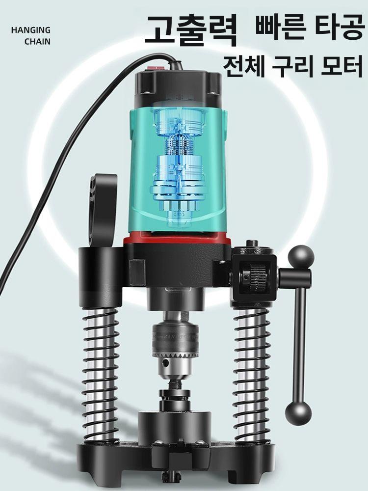 파이프 스텝드릴 타공 배관 머신 홀커터 구멍뚫는기계 탁상 프레스 공구 홀가공 - 상세 이미지 5