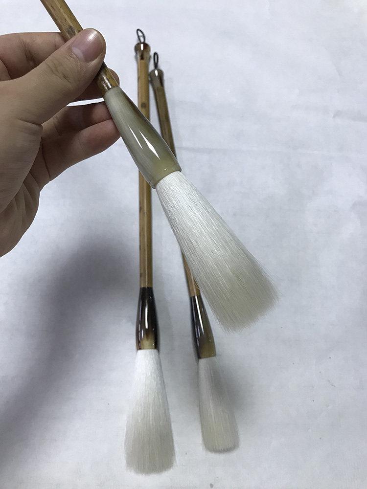 대형 곰털 서예붓 대붓 양털 행사 족제비털 늑대털 특대 낭모 퍼포먼스 캘리그라피 - 상세 이미지 2