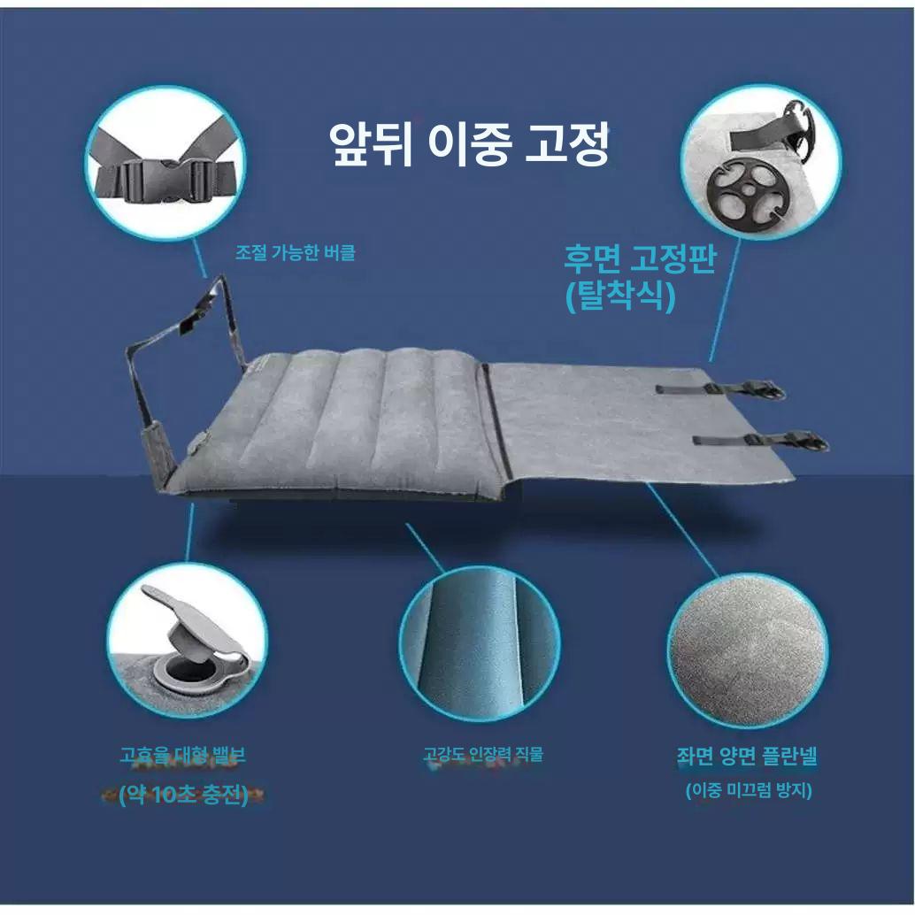 기내용 비행기발해먹 발받침대 휴식 풋레스트 발판 여행 비행기발받침 비행기용 - 상세 이미지 3